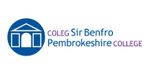 Pembrokeshire College's logo takes you to their list of jobs