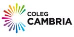 Coleg Cambria's logo takes you to their list of jobs